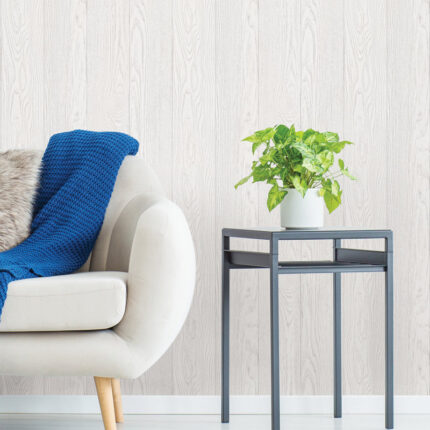 Wood grain peel and stick wallpaper